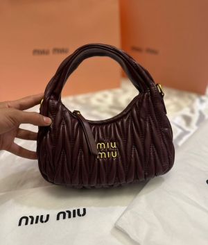 Miu Miu Matelasse Hobo Bag With Original Box & Dust Cover Packing