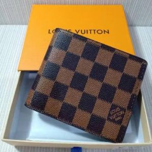  LOUIS_VUTTION PREMIUM WALLET WITH OG BOX BROWN CHECK (60223)