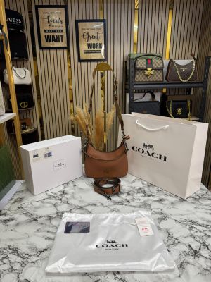 Coac_h Hobo Crossbody Bag With Box And Dust Bag Including Carry Bag (Brown)