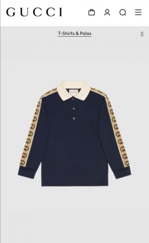 Gucc_i Turkey Imported Premium Full Sleeves Polo T-shirt