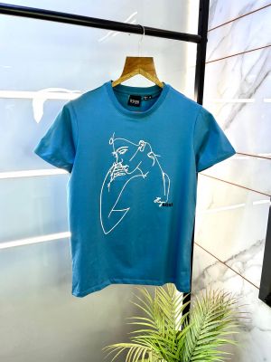 Boss Blue Round Premium Neck T-shirt F2803-B2