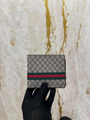 Gucc_i premium wallet with og box and dust bag brown