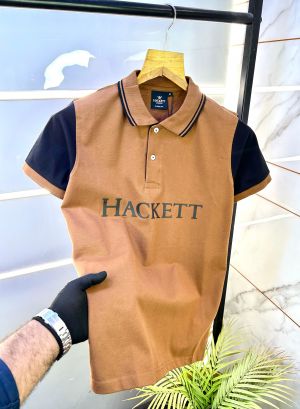 Aston Martin Hacket t Brown Polo Premium Collar Neck T-shirt F2846-BR