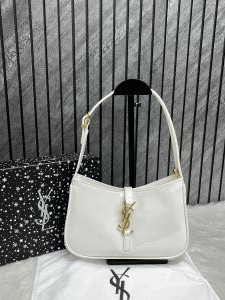 Ysl Hobo Patent Leather Top Zip Shoulder Bag With OriginalBox