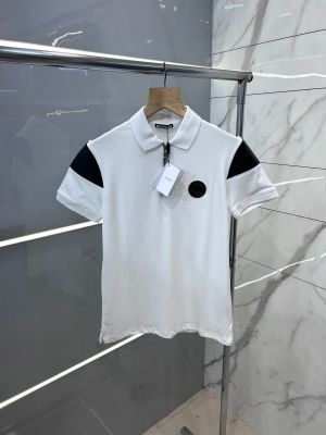 Balmai n designer polo with rubber metal logo With 240Gsm Interlock Cotton Lycra Fabric Polo (1542)