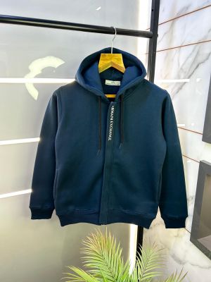 Arman_i Exchange Blue Imported Zipper Super Premium Hoodie F2266-BU