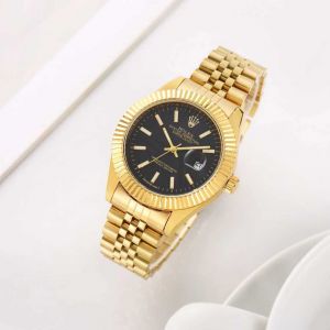 Role_x Oyster Perpetual Date Just Gold-Black 40 Battery