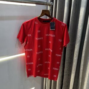 Tommy  Hilfiger Red All Over Print Premium T-shirt