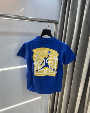 Air Jordan Blue Back Embroidery Imported T-Shirt