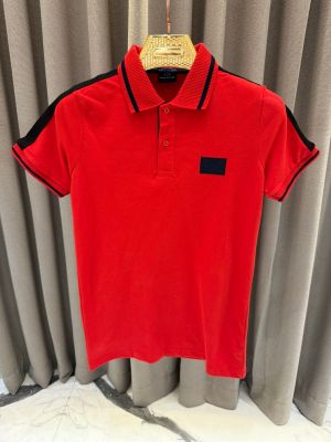 Arman_i Exchange Chest Logo Polo T-shirt Red