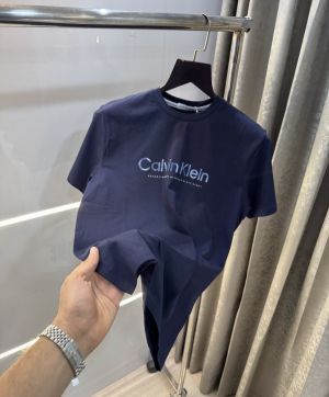 Calvin  Klein Navy Blue Logo Print Premium T-Shirt