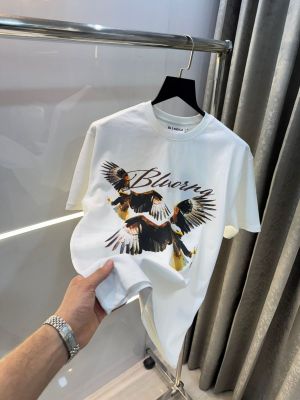Bluorang White Eagle Print Imported Oversized T-Shirt