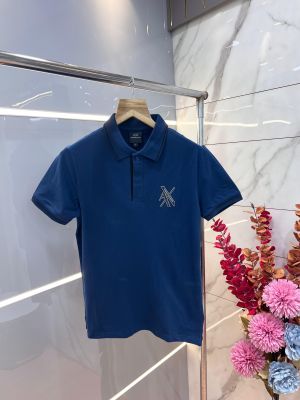 Arman i Exchange Inkblue Premium Cotton Lycra Pique fabric Polo Tshirt with Emboss Logo 3115