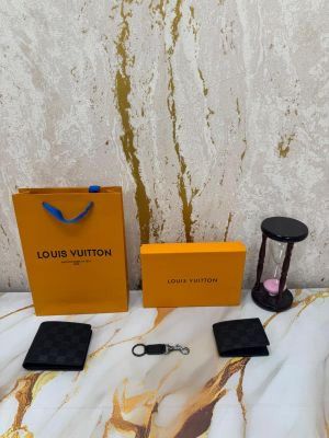 LOUIS_VUITTON DIAMER WALLET COMBO WITH OG BOX AND CARRY BAG PREMIUM QUALITY