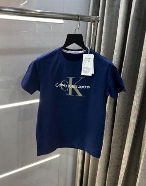 Calvin  Klein Petrol Blue Logo Print Premium T-Shirt