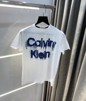 Calvin  Klein White Logo Print Premium T-Shirt