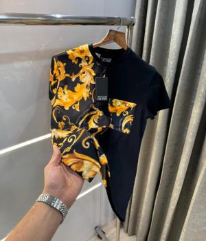 Versace Couture Black Printed Premium T-Shirt