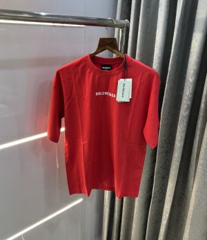 Balenciaga Red Back Print Designer Imported Oversized T-Shirt