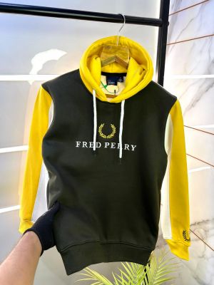 Fred Perry Imported Embroidery Print Green Super Premium Hoodie F2202-GR