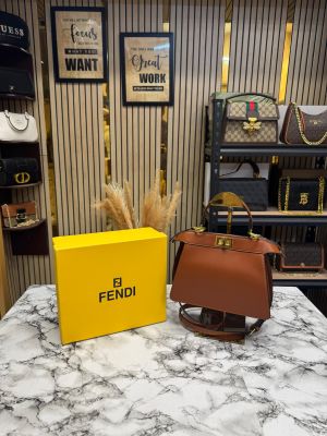 Fendi_Peekaboo_IseeU_Shoulder_Bag_With_Box_(731-Brown)