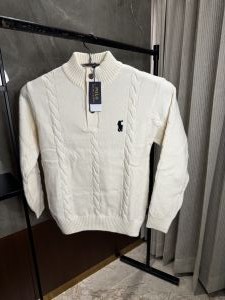 Ralph laure_n Offwhite Full sleeves Knitted Woolen sweatshirt