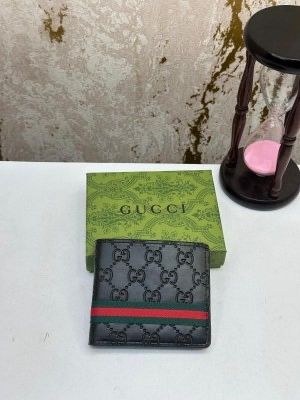 GUCC_I BLACK PREMIUM WALLET WITH OG BOX MODEL NO -2  