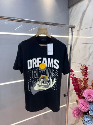 Drip House Black Imported Premium Round Neck Printed Tshirt 3096