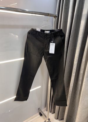 Calvin  Klein Bottle Green Premium Classic Linen Trouser 