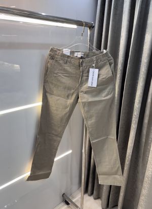 Calvin  Klein Beige Premium Classic Linen Trouser 