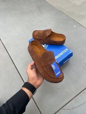 Birkenstock Naples Wrapped Suede Brown