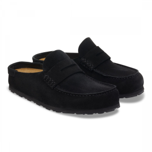 Birkenstock Naples Wrapped Suede Black