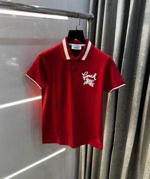 Coac h Red Logo Work Premium Polo T-Shirt