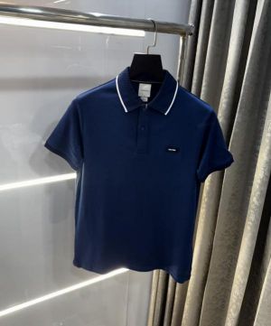 Calvin  Klein Petrol Blue Patch Logo Premium Polo T-Shirt