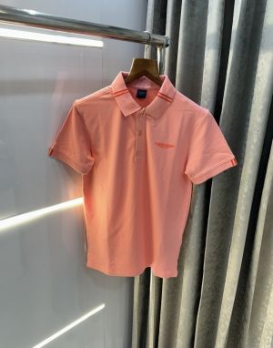 Hacket  Aston Martin Peach Premium Polo T-Shirt