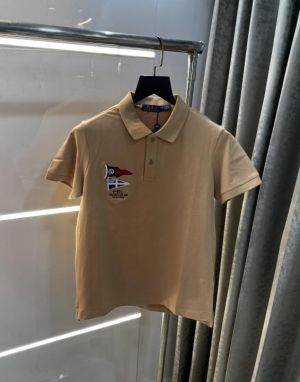 Ralph  Lauren Beige Embroidery work premium polo t-shirt