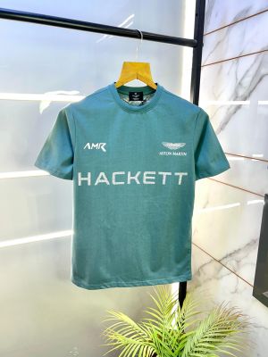 Aston Martin Hacket t Green Round Premium Neck T-shirt F2848-GR