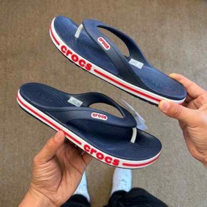 crocss Flip Flops Bayaband Navy Blue