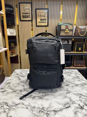 Calvin_Klein Convertible Premium Quality Multi Use handbag With Dust Bag (C1569-Black)