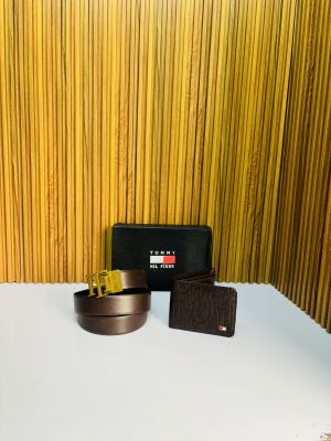 TOMMY HILFIGE_R PREMIUM QUALITY BELT WALLET COMBO