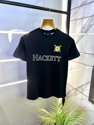 Aston Martin Hacket t Black Round Premium Neck T-shirt F2848-B1