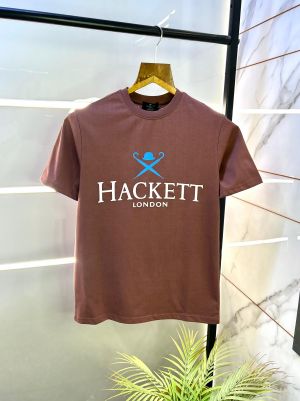 Aston Martin Hacket t Light Brown Round Premium Neck T-shirt F2848-LBR