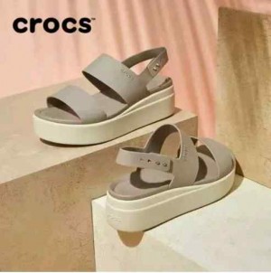 Crocss brooklyn slingback low wedge sandals