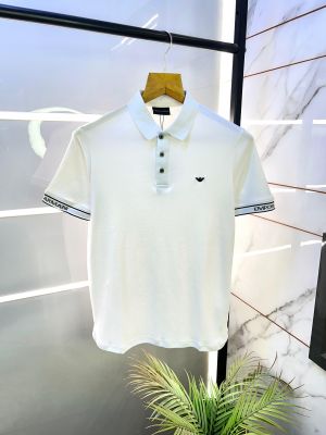 Emporio Arman_i White Polo Premium Collar Neck T-shirt F2922-WH