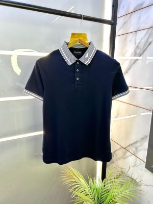 Emporio Arman_i Navy Polo Premium Collar Neck T-shirt F2922-NY