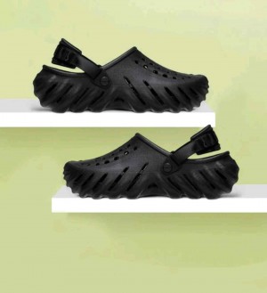 crocss Echo clog Poplogo full black