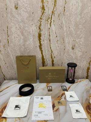 Burberr_y TB Signature Belt Combo With Box And Dust Bag Including Carry Bag (TB-1)
