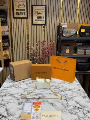 LOUIS_VUITTON COUSSIN NANO BAG WITH OG DOUBLE BOX PREMIUM QUALITY (WHITE)