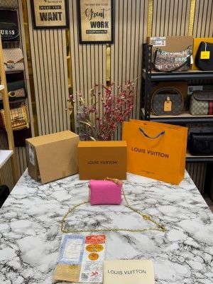 LOUIS_VUITTON COUSSIN NANO BAG WITH OG DOUBLE BOX PREMIUM QUALITY (PINK)