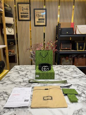 GUCC_I GG Logo Snake Buckle Leather Belt With Box Dust Bag And Carry Bag (17-4)