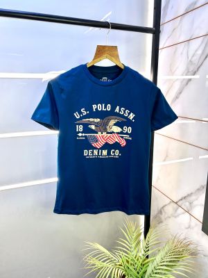 Us Polo Blue Round Premium Neck T-shirt F2838-BU
